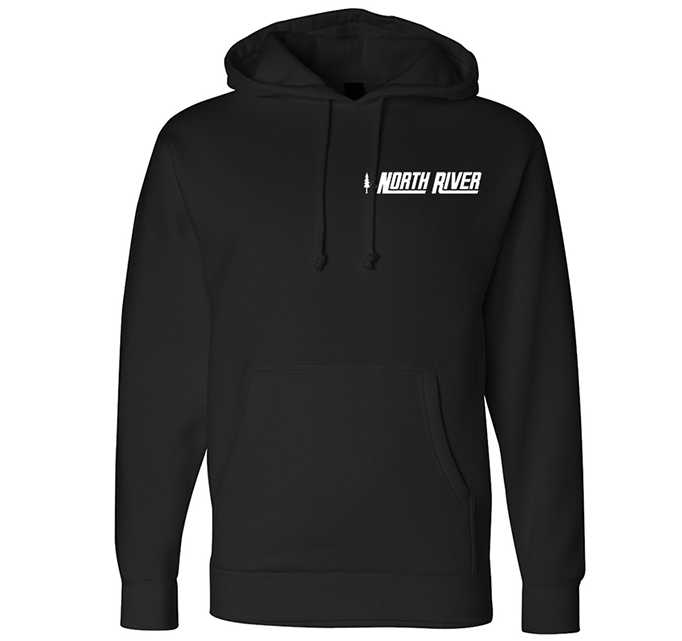 Black Independent Heavyweight Hooded Pullover Sweatshirt – North River ...
