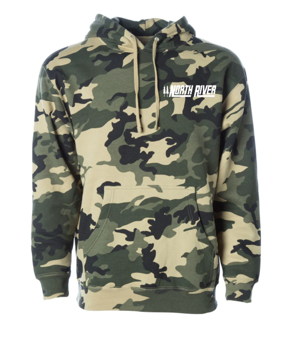 Army Camo Independent Heavyweight Hooded Pullover Sweatshirt – North ...