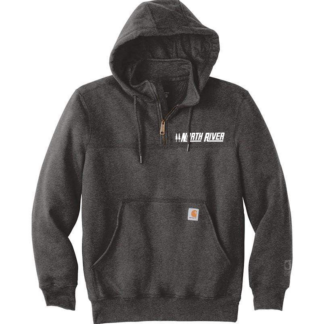 Carbon Grey Carhartt Rain Defender Paxton Heavyweight Zip Mock Hoodie