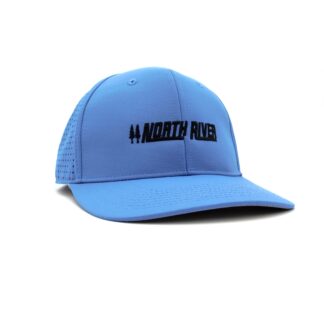 344 Laser Etched Pearl Nylon Performance Cap - Carolina Blue