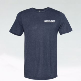Heather Navy Short Sleeve Tee