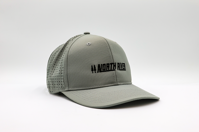Grey Nylon Performance Cap