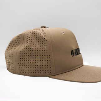 344 Laser Etched Pearl Nylon Performance Cap - Khaki